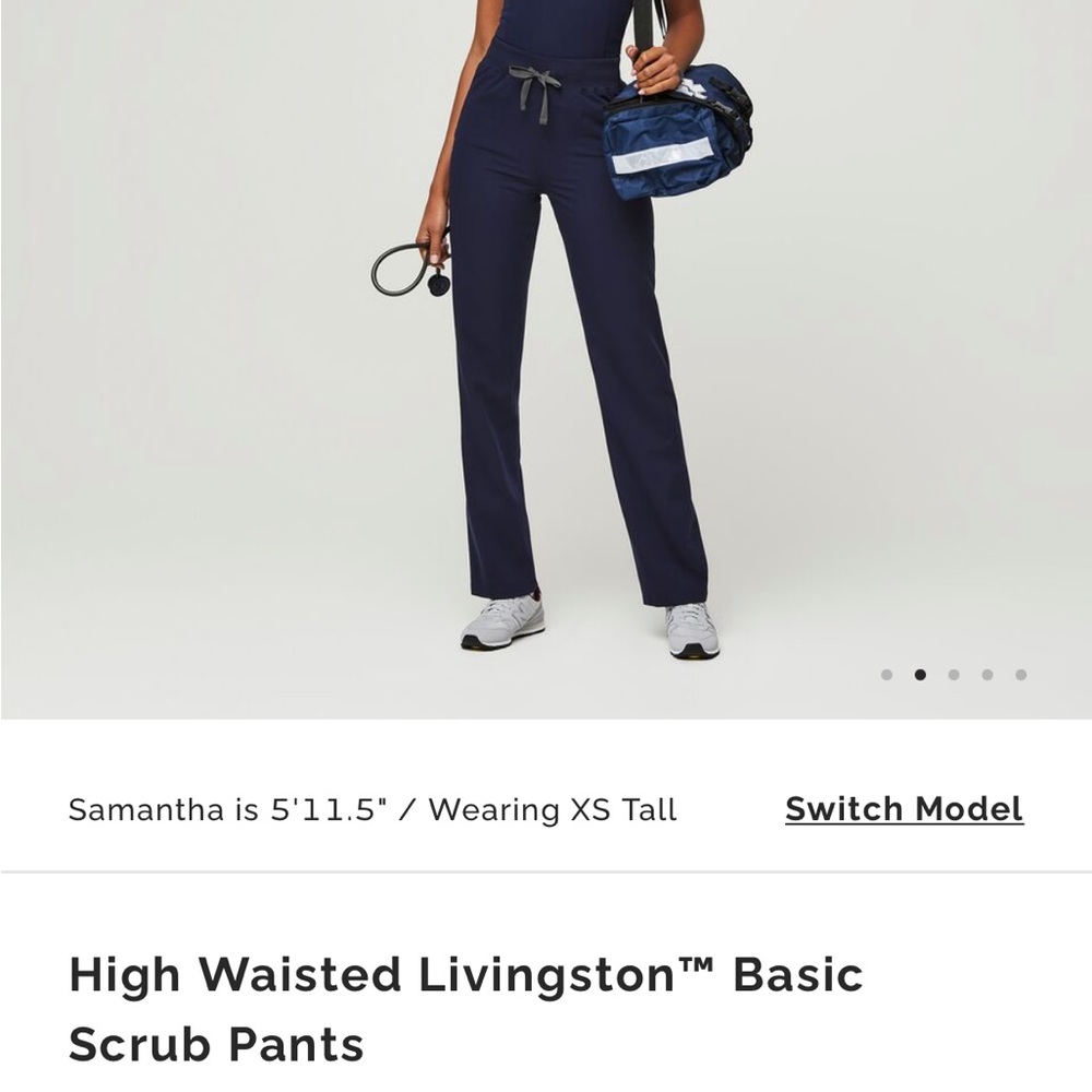 FIGS High Waisted Livingston Basic Scrub Pants - medium